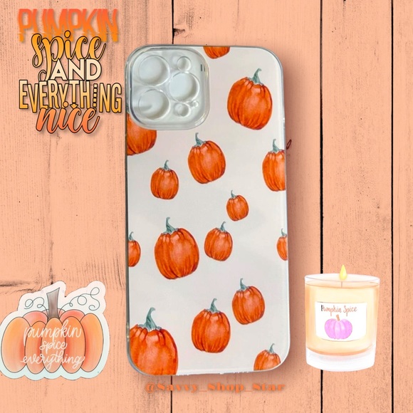 Painted PUMPKIN iPhone 12 & 12 Pro Max Case! - Picture 3 of 3